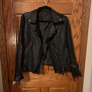 Faux leather jacket